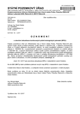 ST&Aacute;TN&Iacute; POZEMKOV&Yacute; &Uacute;ŘAD