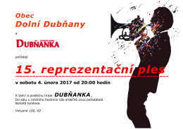 Reprezentační ples v Dolních Dubňanech