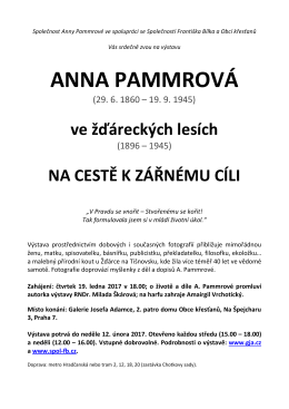 anna pammrová - Galerie Josefa Adamce