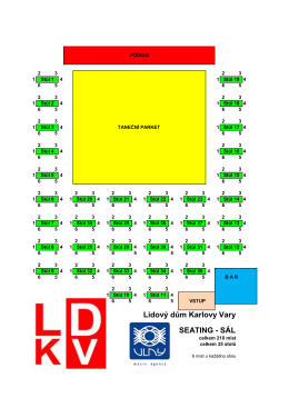 Lidový dům Karlovy Vary SEATING - SÁL