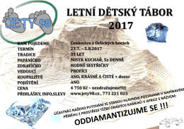 Tábor Čenkovice 2017 poutač