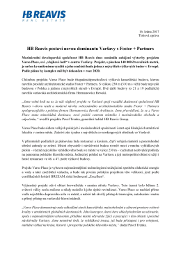 HB Reavis postaví novou dominantu Varšavy s Foster + Partners