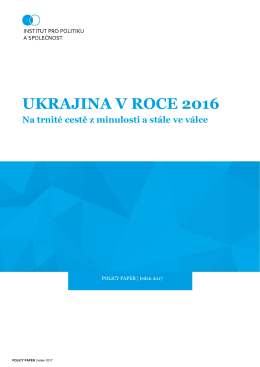 Policy paper Ukrajina v roce 2016