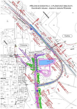 04-Plánek 1-Koordinační situace dopravní napojení na