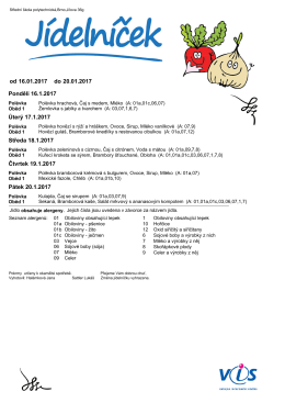 Stáhnout jídelníček 16.–20. 1. 2017
