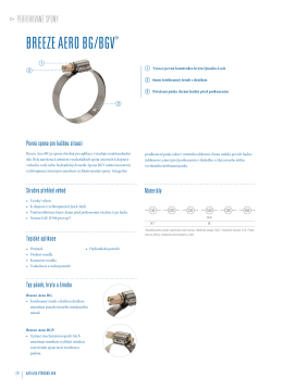BREEZE AERO BG/BGV &reg; Datov&eacute; list