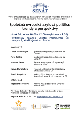 Společná evropská azylová politika: trendy a perspektivy