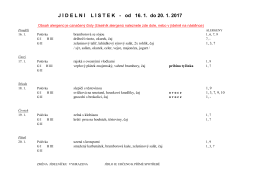 Jídelníček