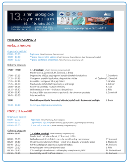 PROGRAM SYMPOZIA