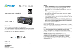 Internetov&eacute; stoln&iacute; r&aacute;dio IR 8S Obj. č. 140 86 47