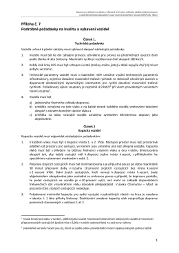 Příloha č - Ministerstva dopravy
