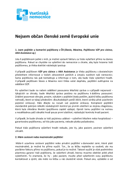 Nejsem občan členské země Evropské unie