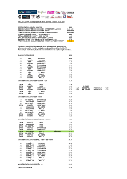 fin&aacute;ln&iacute; harmonogram - Czech Dance Organization