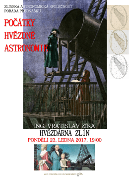 zlínská astronomická společnost pořádá přednášku