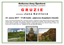 Gruzie — cestopisná přednáška