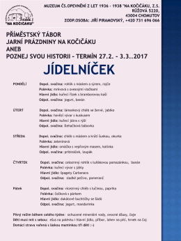 Jídelníček