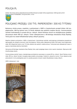 policja.pl policjanci przejęli 150 tys. papierosów i 300 kg tytoniu