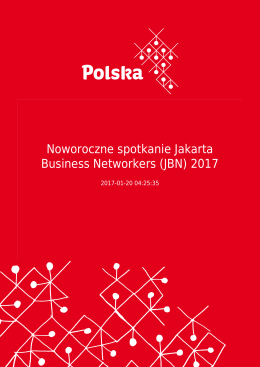 Noworoczne spotkanie Jakarta Business Networkers (JBN) 2017