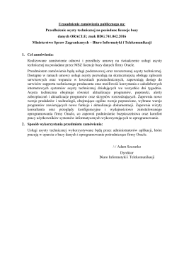 Uzasadnienie zamówienia publicznego na