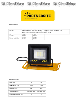 karta produktu Partnersite LS20A