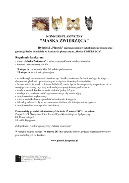maska zwierzęca - Zespół Szkół Plastycznych