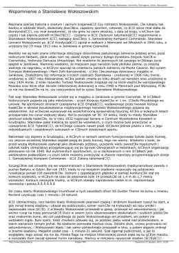 Wspomnienie o Stanisławie Wołoszowskim