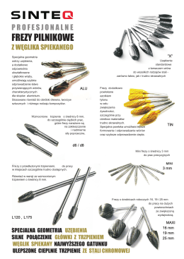 frezy pilnikowe