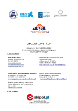 mazury loppet cup - Jabłoń Lake Resort na Mazurach