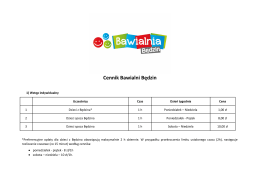Cennik Bawialni Będzin