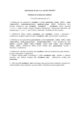 Informatyka II, kier