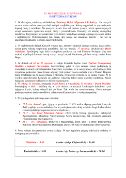 Ogłoszenia Parafialne - Makowarsko