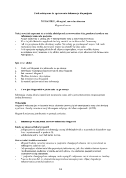 1/4 Ulotka dołączona do opakowania: informacja dla pacjenta