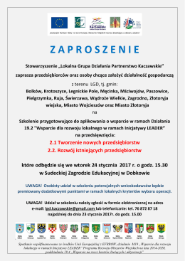 Z A P R O S Z E N I E
