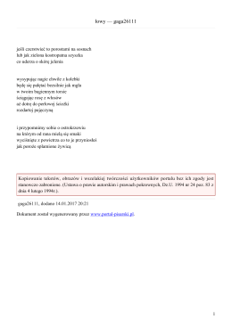 łowy &mdash; gaga26111 - Portal Pisarski