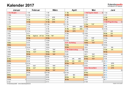 Kalender 2017