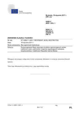 5256/11 ADD 1 DCL 1 mg DG F 2C Delegacje otrzymują w