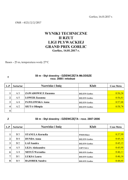 wyniki techniczne
