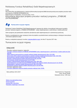 STABIL - Państwowy Fundusz Rehabilitacji Os&oacute;b Niepełnosprawnych