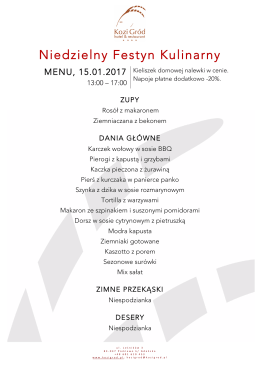 MENU 12.01.2017