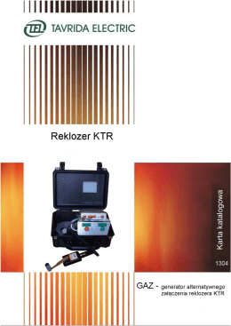 Generator alternatywnego załączania reklozera KTR