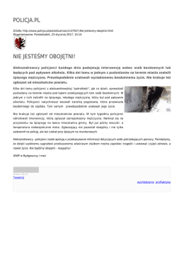 POLICJA.PL NIE JESTEŚMY OBOJĘTNI!
