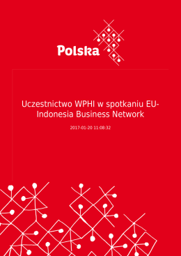 Uczestnictwo przedstawiciela WPHI w spotkaniu EU