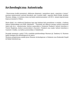 Archeologiczna Autostrada