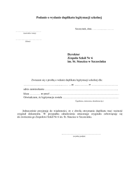 pobierz wzór podania o duplikat legitymacji szkolnej w formacie pdf