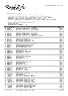 Cennik obowiązuje w sezonie 2017 ID SYMBOL