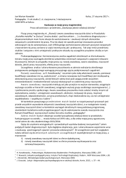Ewaluacja w mojej pracy dyplomowej