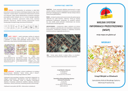 miejski system informacji przestrzennej - MSIP