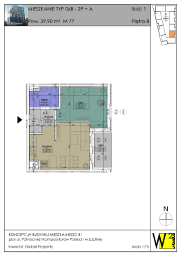 MIESZKANIE TYP 06B - 2P + A Pow. 39,90 m2 M 77 Ilość 1