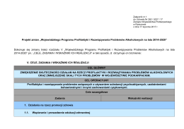 Załącznik Nr 1 - Projekt zmian