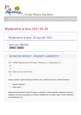 Wydarzenia w dniu 2017-01-20